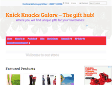Tablet Screenshot of knickknacksgalore.com
